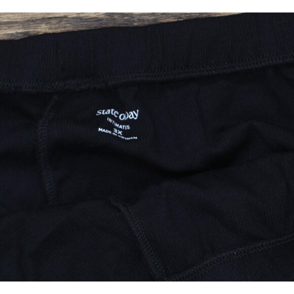 NEW State of Day Womens Ribbed Piper Pajama Pants Black 3X - Picture 4 of 7